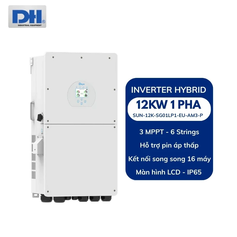 Inverter Hybrid Deye 12kW 1 pha SUN-12K-SG01LP1-EU-AM3-P