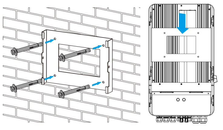 Cách lắp đặt biến tần hòa lưới 3 pha 12kW
