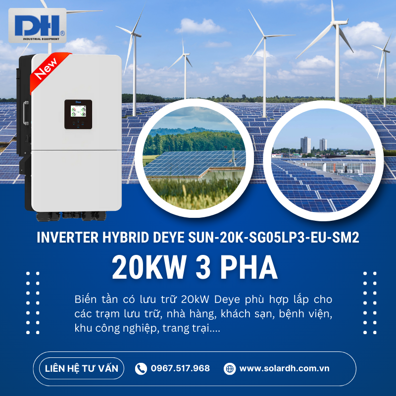 Ứng dụng của Biến tần Deye 20kW 3 pha 