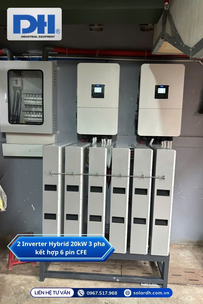 Ảnh thực tế Inverter Hybrid Deye 20kW
