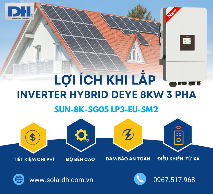 Lợi ích khi dùng Inverter năng lượng mặt trời 3 pha