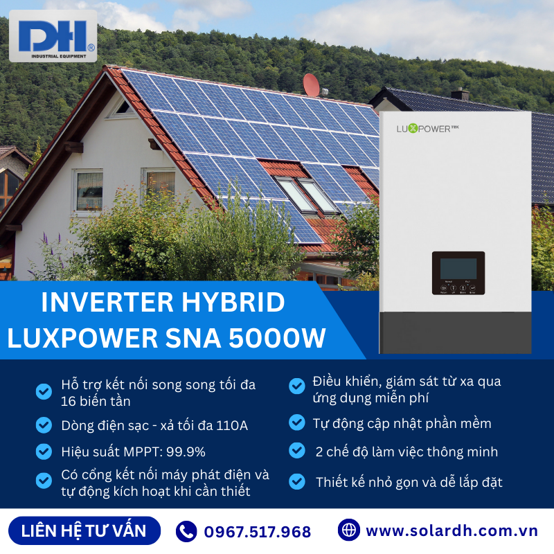 Các ưu điểm của biến tần hòa lưới SNA 5000W