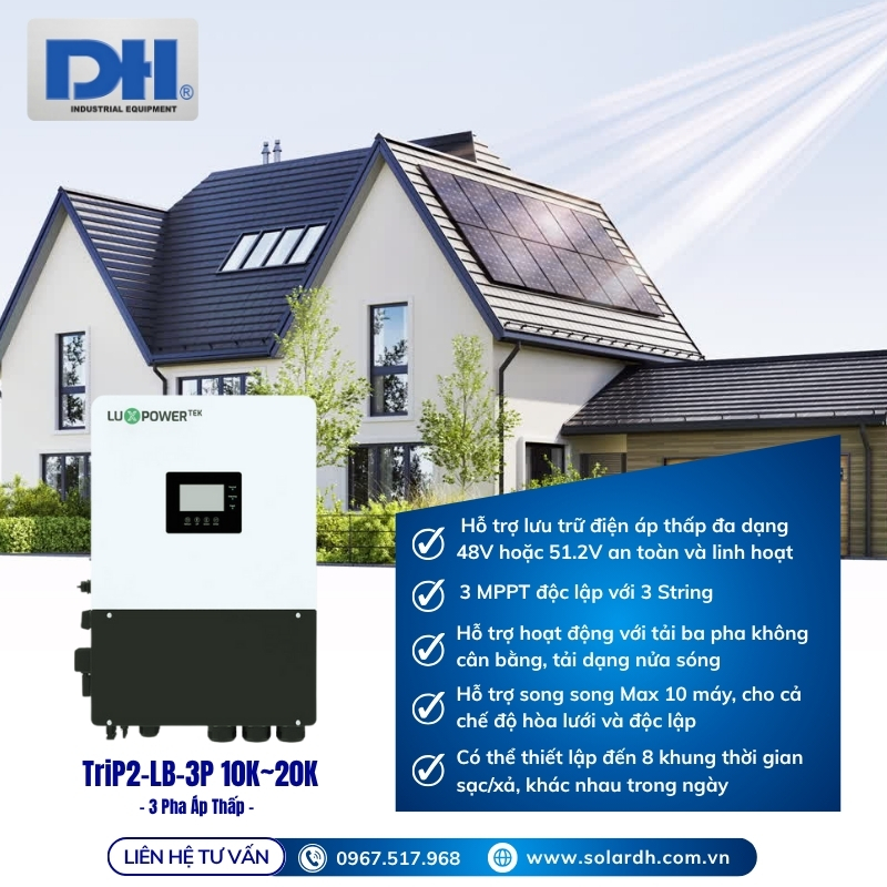 Ưu điểm nổi bật TriP2-LB-3P Luxpower