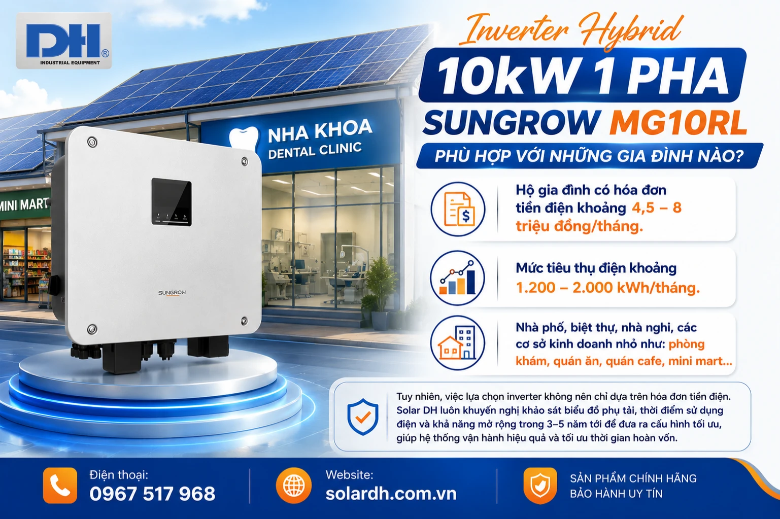 Ứng dụng Inverter Hybrid MG10RL