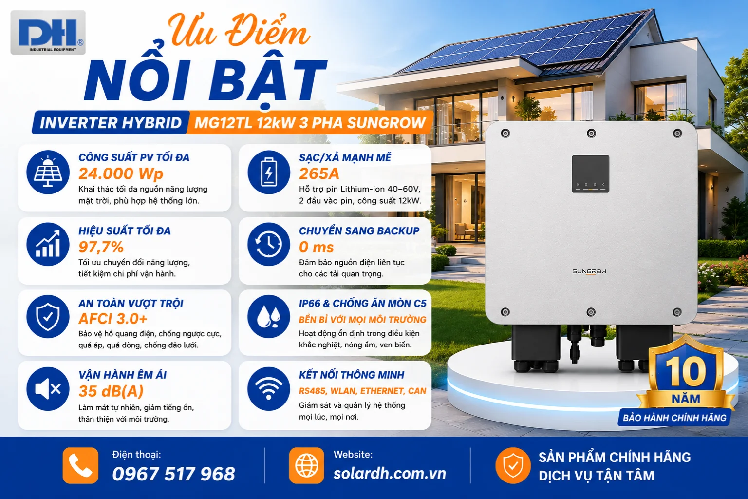 Ưu điểm nổi bật MG12TL