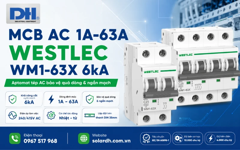 MCB AC 63A Westlec WM1-63X