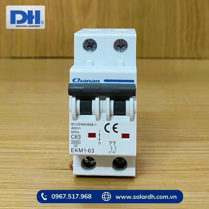 Thiết bị đóng cắt điện Chanan MCB AC 63A 2P