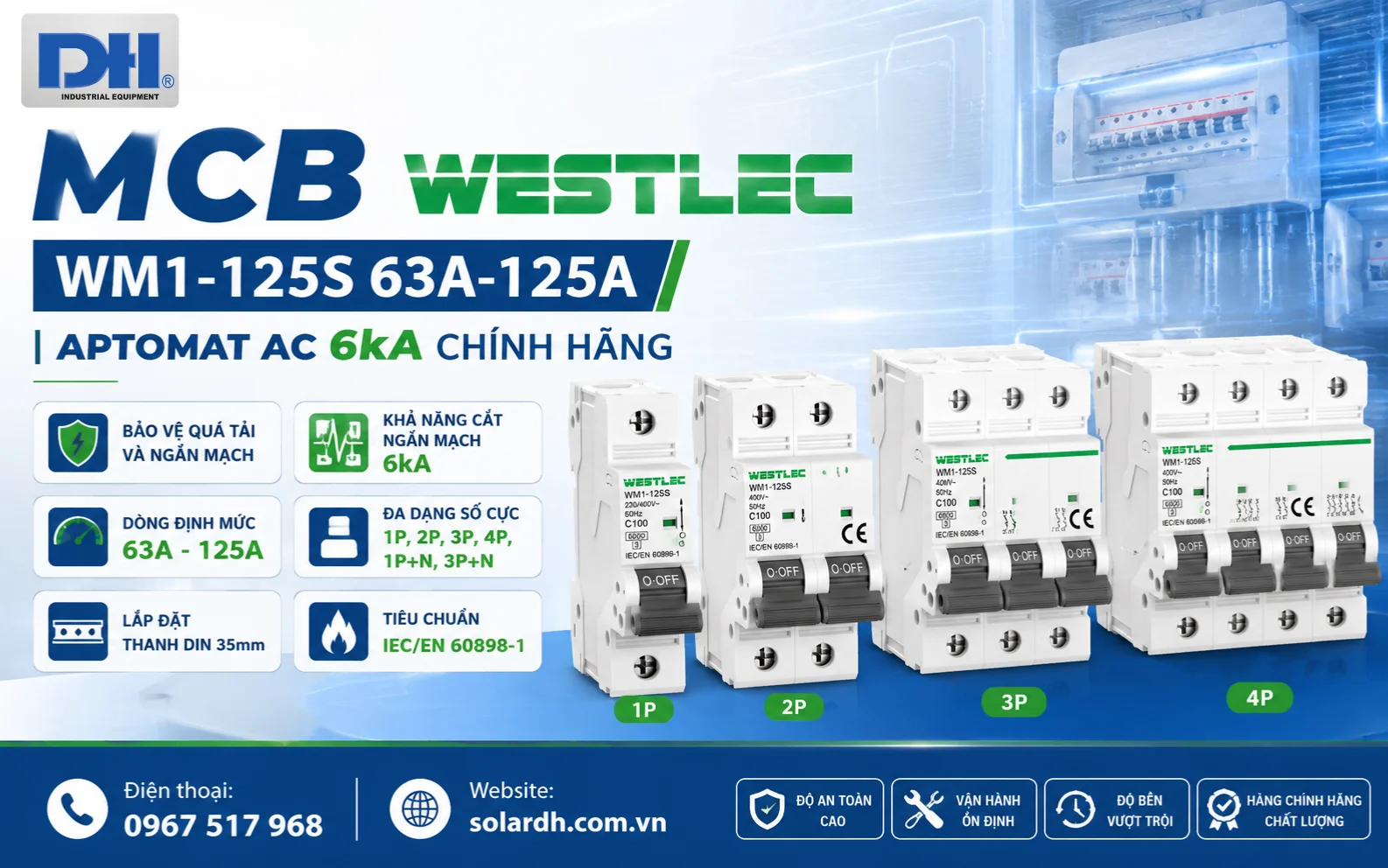 MCB Westlec WM1-125S 63A-125A