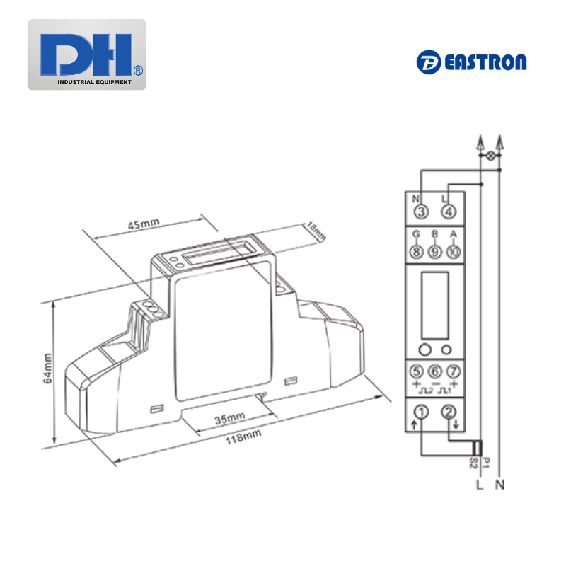 Thông số Meter Eastron 1 pha