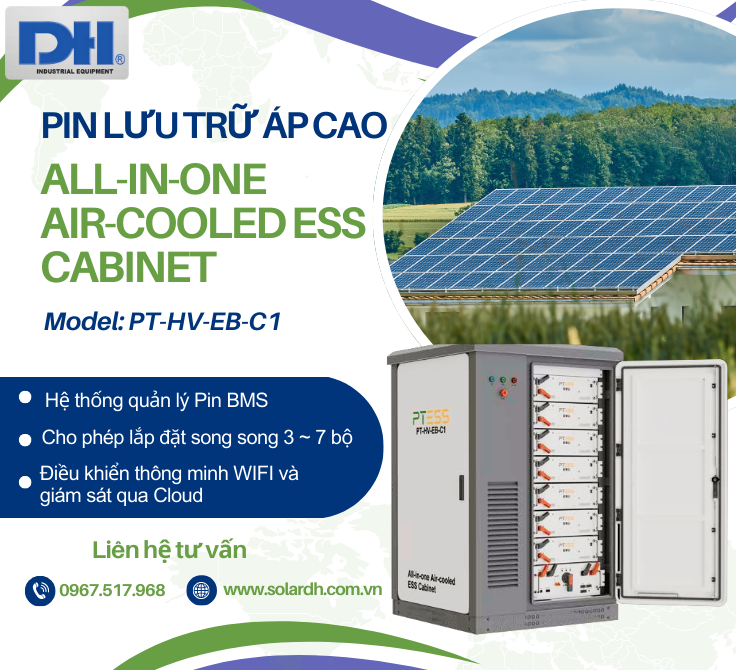 Pin lưu trữ áp cao PT-HV-EB-C1 có nhiều tính năng nổi bật