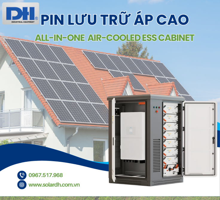 Pin lưu trữ áp cao All-in-one Air-cooled Ess Cabinet