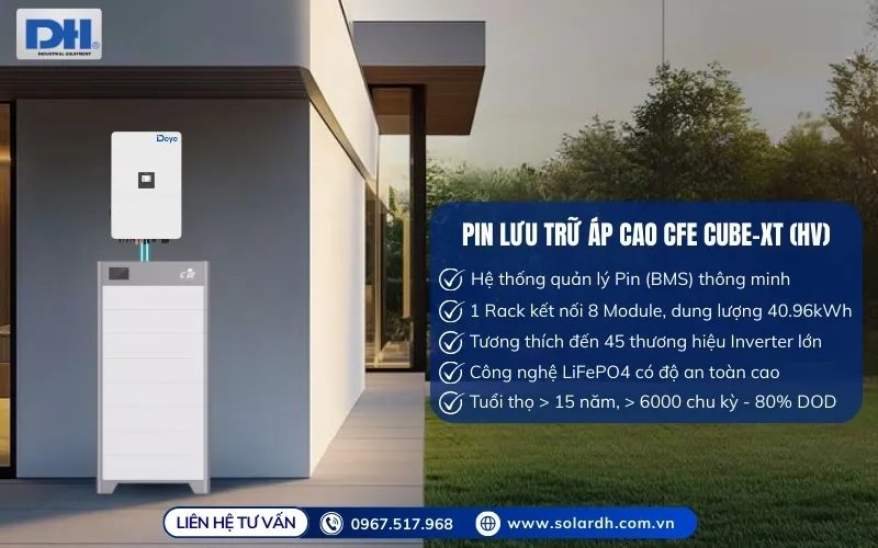 Ưu điểm nổi bật pin lưu trữ lithium CFE