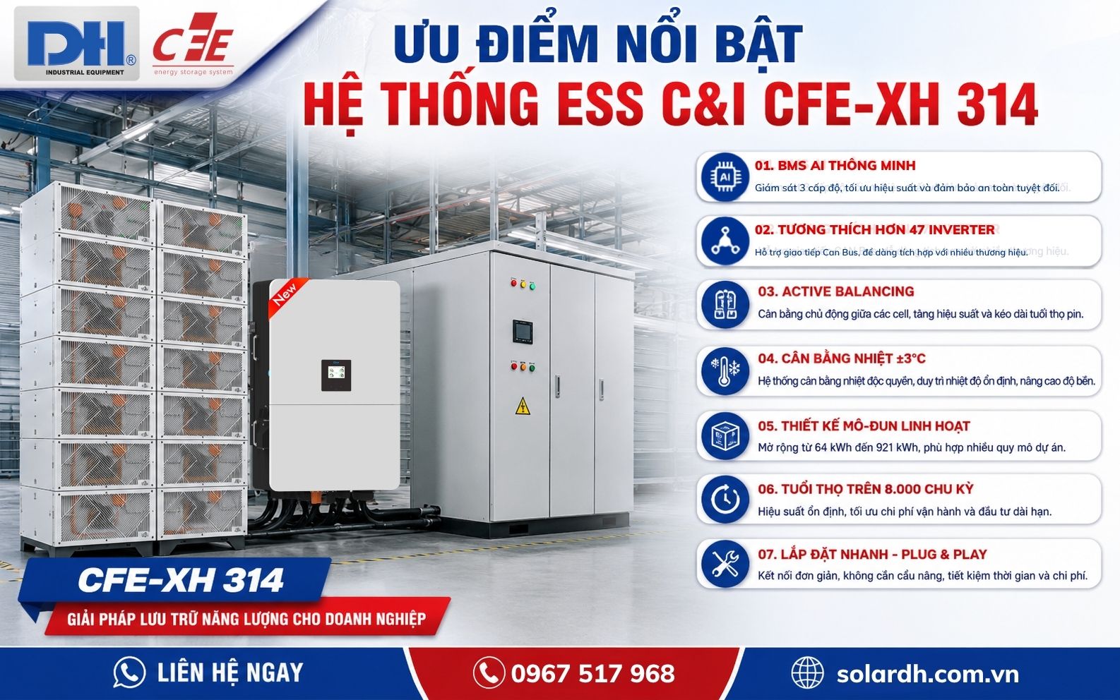 Ưu điểm nổi bật CFE-XH 314