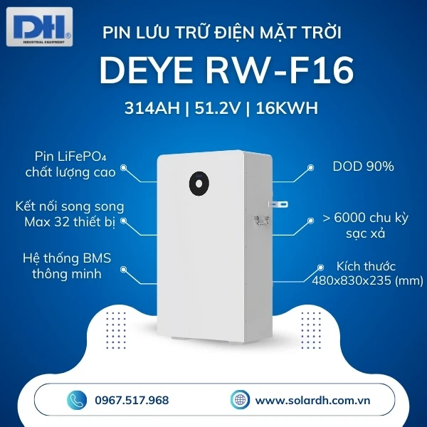 Tính năng nổi bật của Pin lưu trữ Deye RW-F16