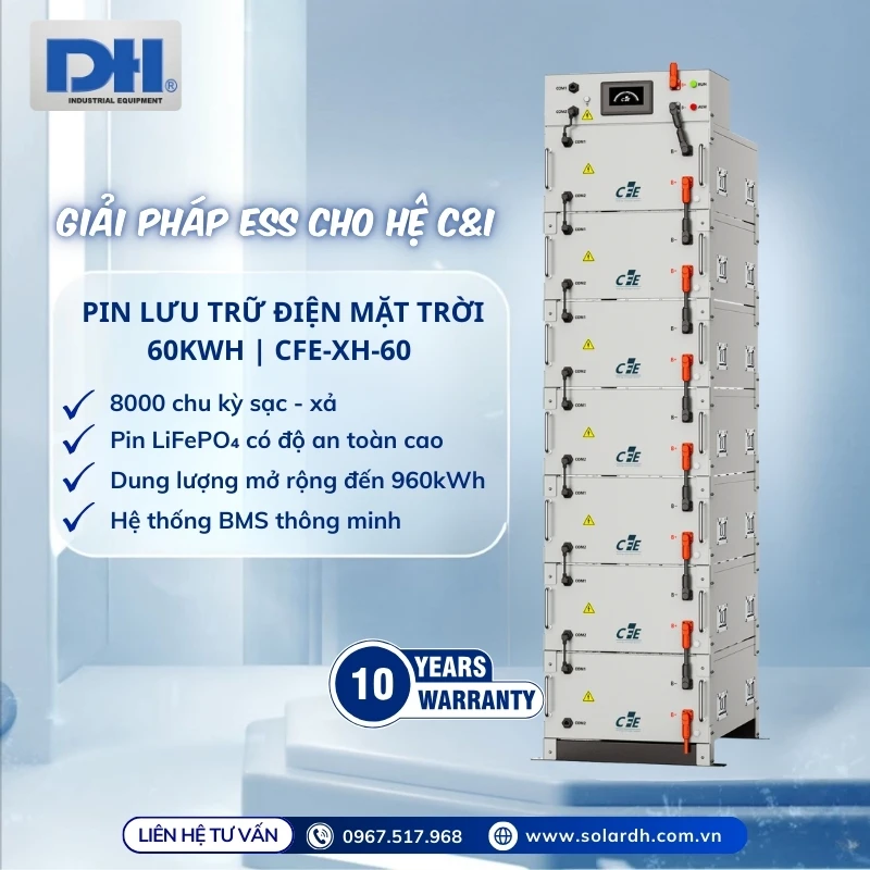Pin lưu trữ điện mặt trời 60kWh CFE-XH-60