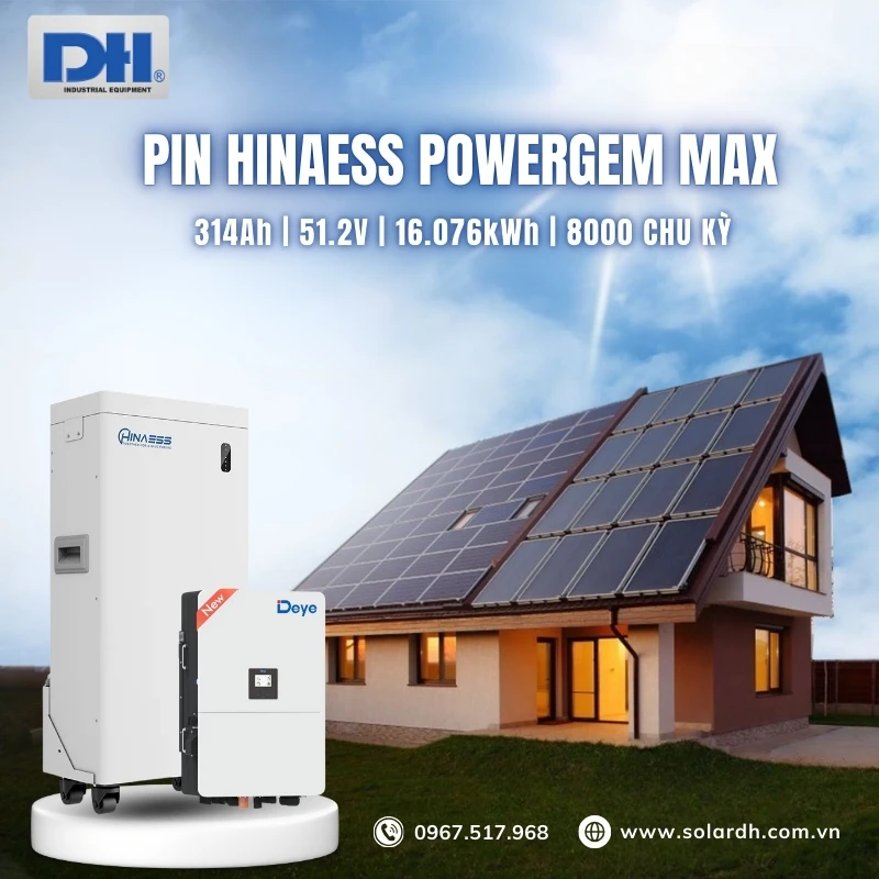 Pin lưu trữ điện mặt trời Hinaess 314Ah 16kWh