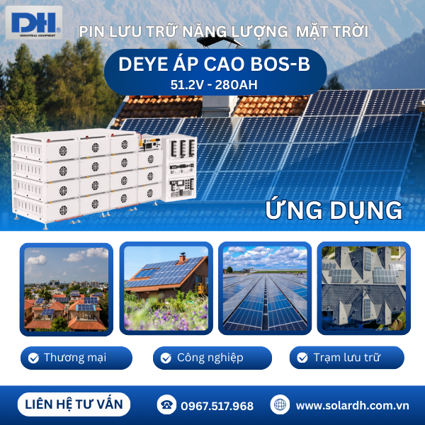 Ứng dụng Pin lưu trữ áp cáo BOS-B Rack-mount