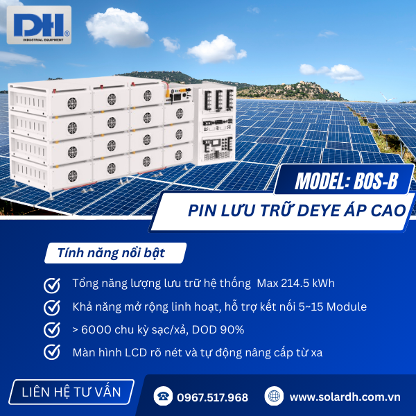 Tính năng nổi bật của Pin lưu trữ Deye BOS-B