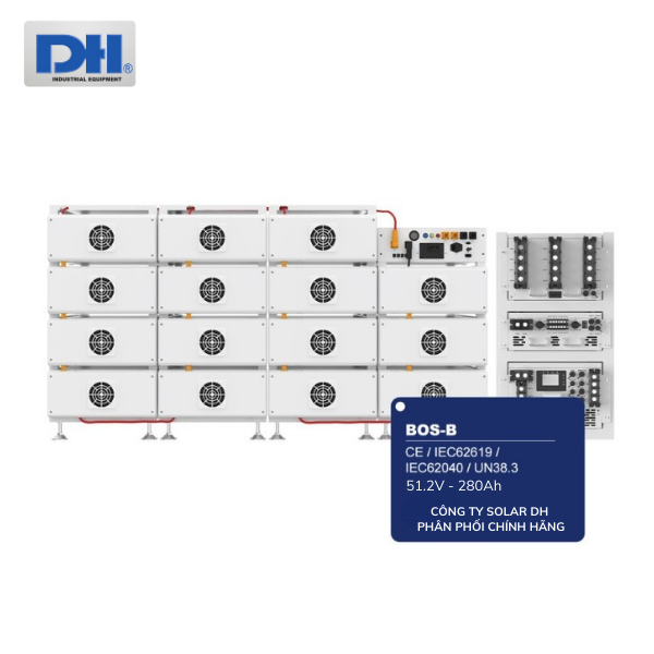 Pin lưu trữ Lithium Deye áp cao BOS-B
