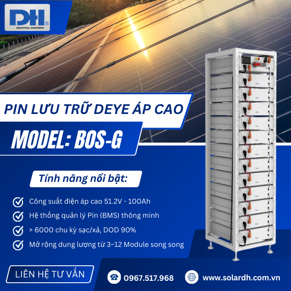 Tính năng nổi bật của Pin lưu trữ Deye BOS-G