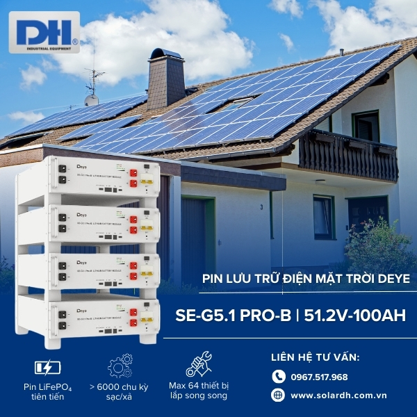 Tính năng nổi bật của Pin lưu trữ Lithium Deye SE-G5.1 Pro-B