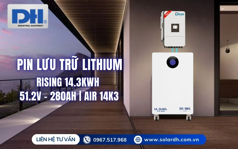 Pin lưu trữ Lithium Rising 14.3kWh