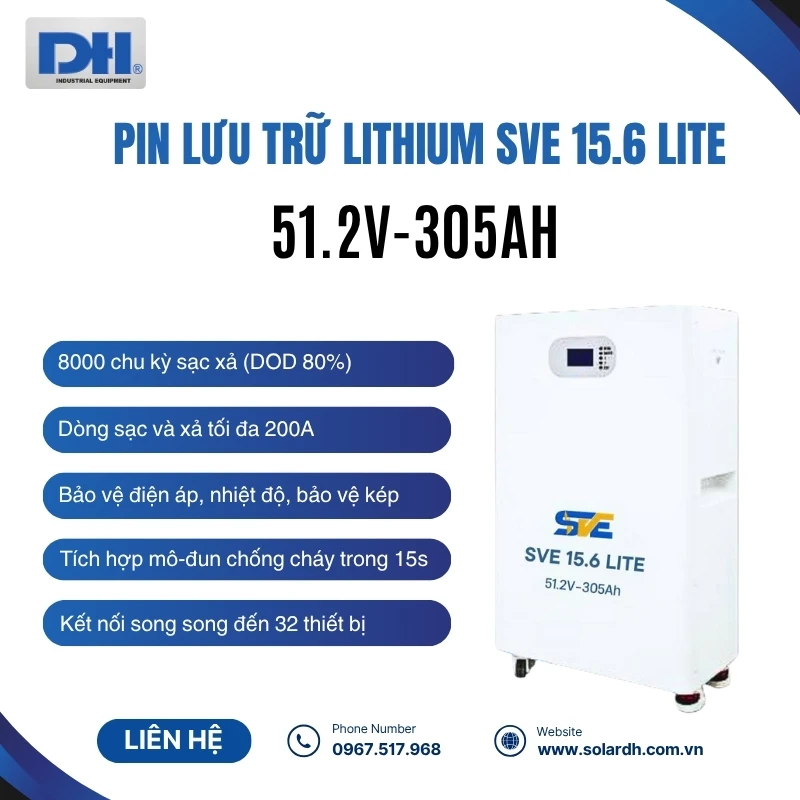 Ưu điểm nổi bật pin lưu trữ SVE 305Ah