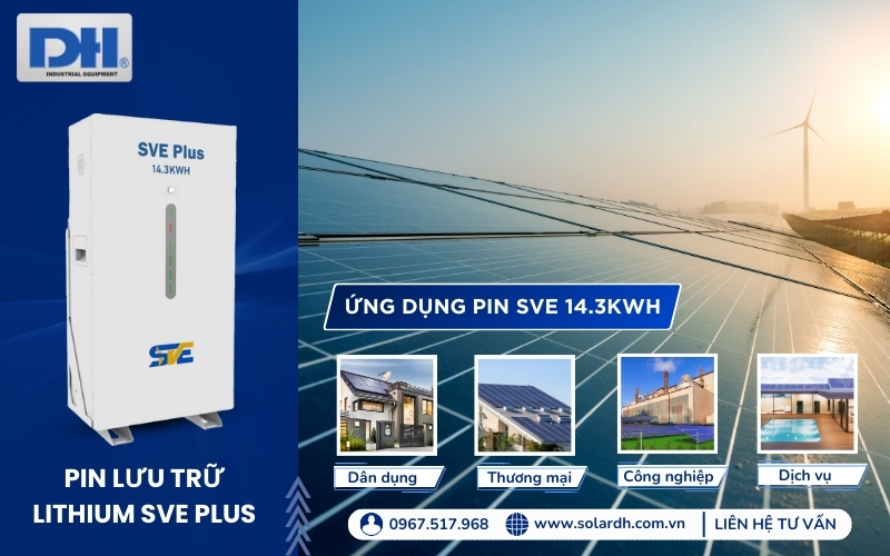 Ứng dụng Pin lưu trữ SVE PLUS