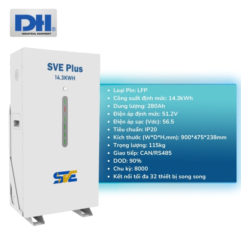 Pin lưu trữ Lithium SVE PLUS 14.3kWh