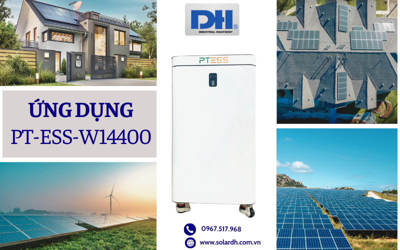 Ứng dụng Pin lưu trữ PTESS WallMount 51.2V/280Ah