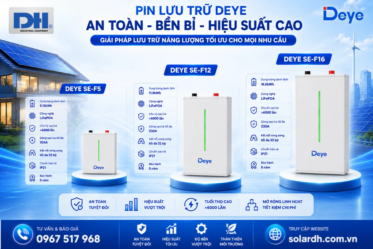 Pin lưu trữ Deye SE-F Sesies