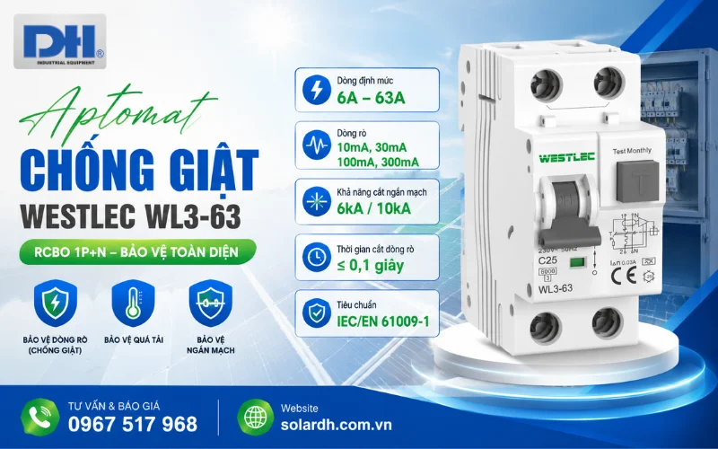 RCBO Westlec WL3-63