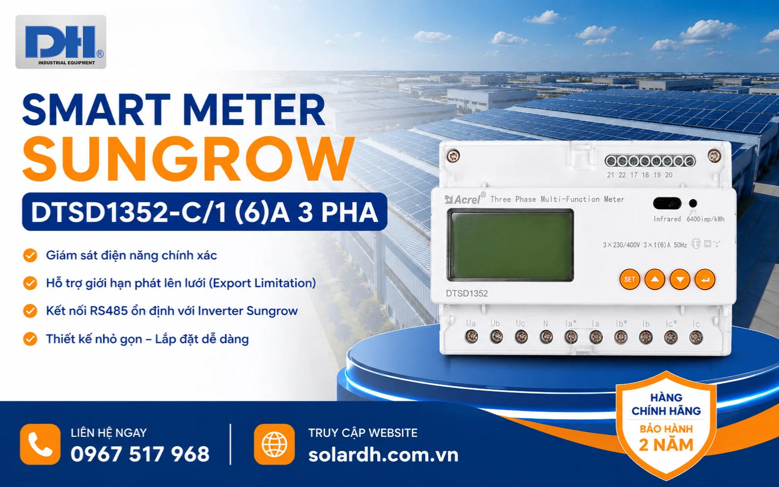 Smart Meter Sungrow DTSD1352-C/1 (6)A