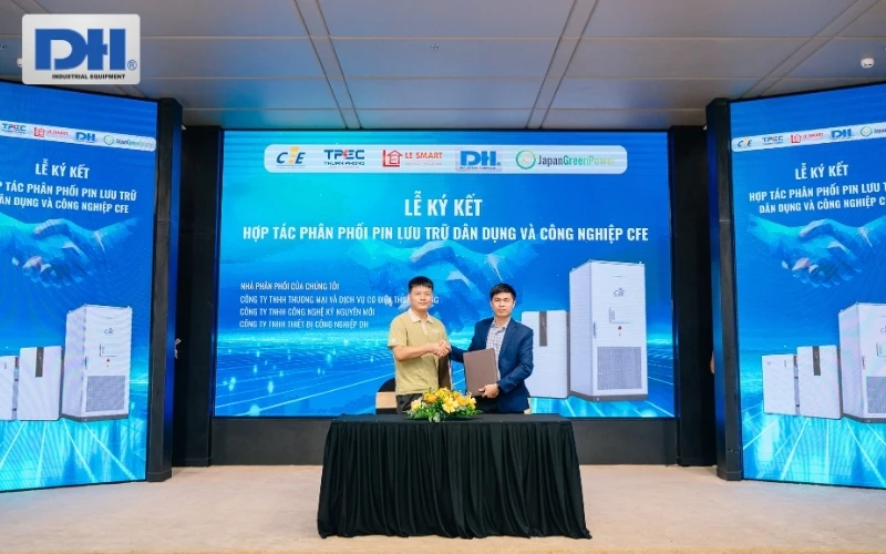 Solar DH ký kết trở thành đại lý cấp I pin lưu trữ CFE