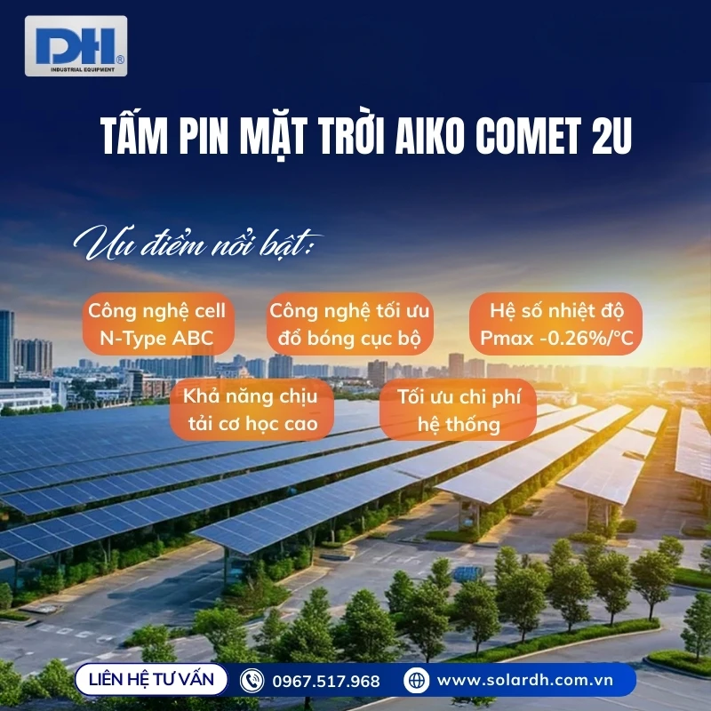 Ưu điểm nổi bật tấm Pin Aiko 650W