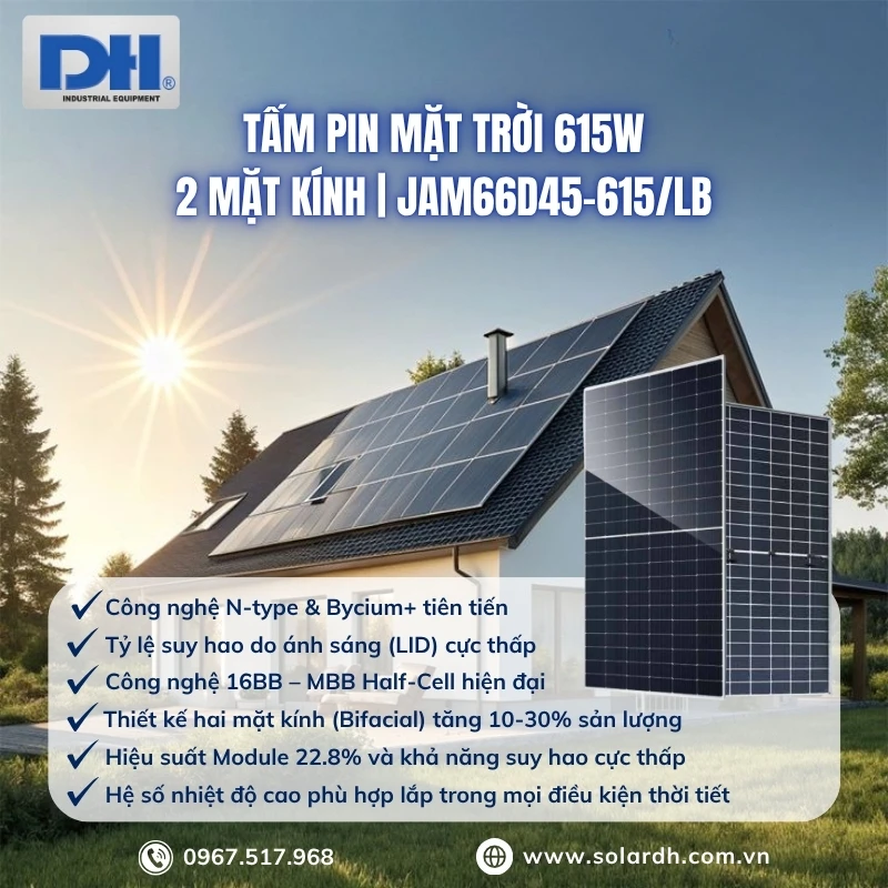 Tính năng nổi bật pin JA 615W