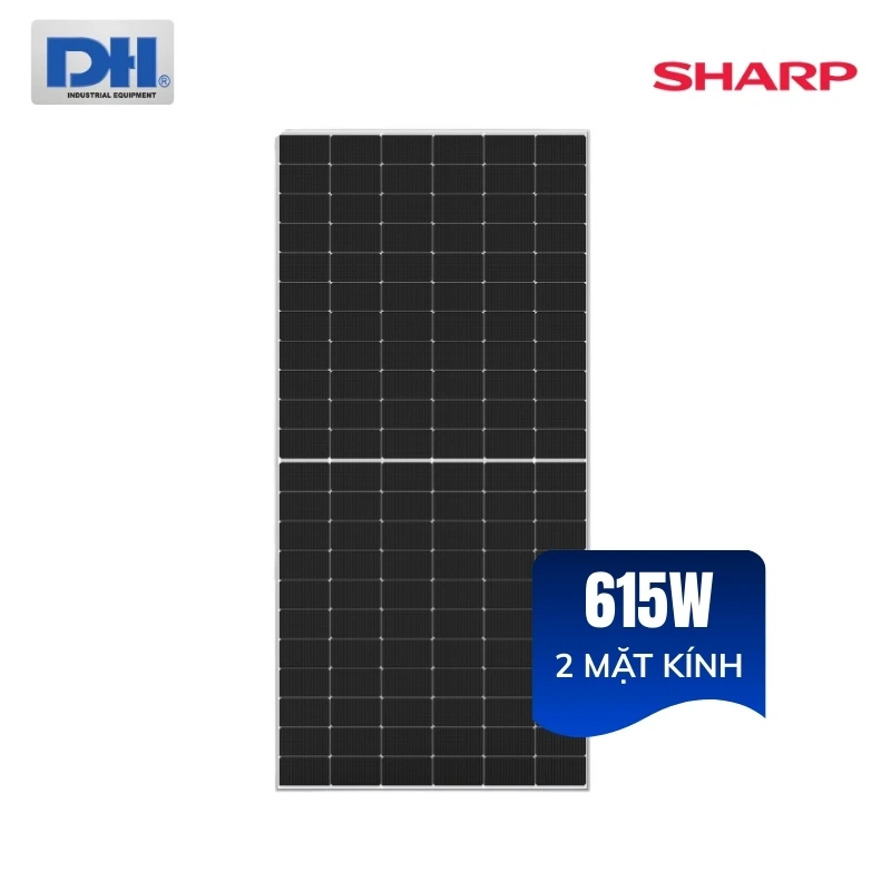 Tấm pin năng lượng mặt trời 615W Sharp