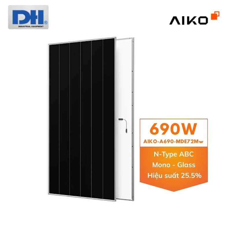 Tấm pin năng lượng mặt trời 690W Aiko