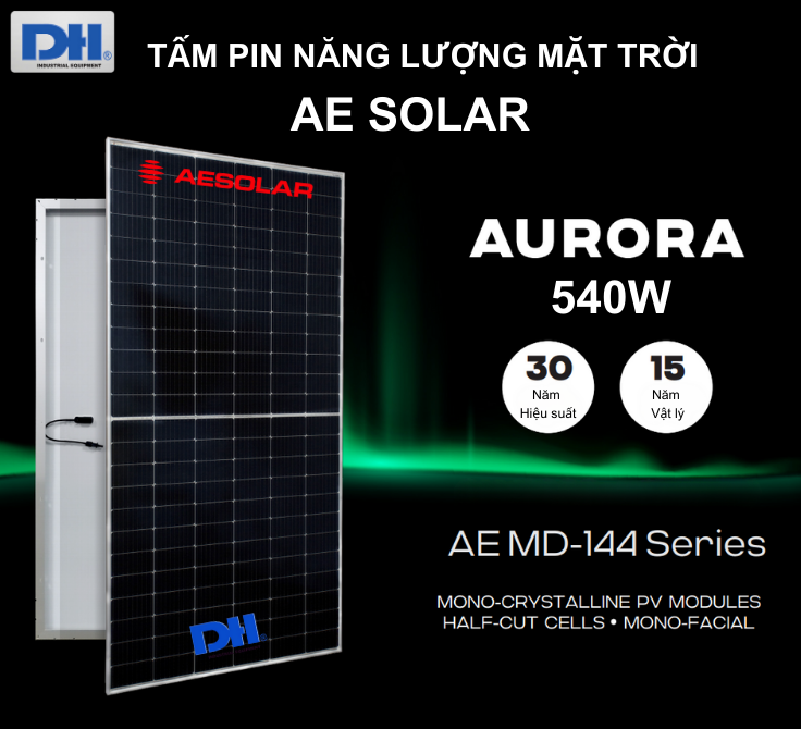 Tấm pin năng lượng mặt trời AE Solar 540W