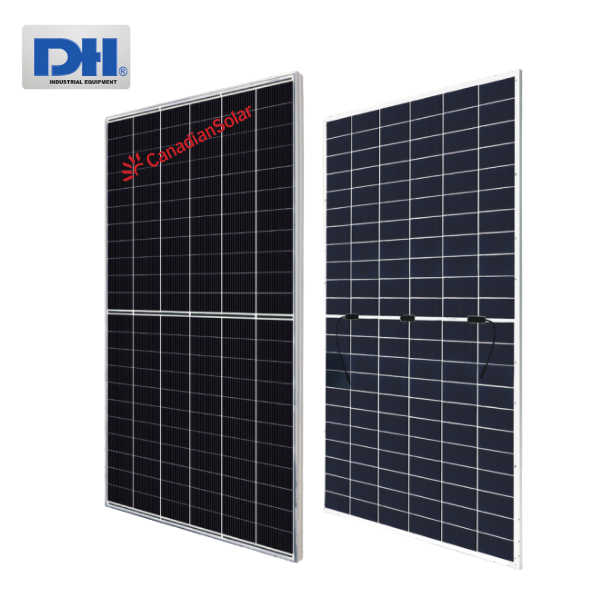 Tấm Pin năng lượng mặt trời Canadian 700W 2 mặt kính