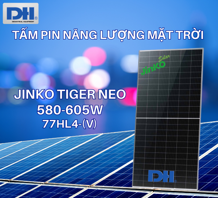 Tấm Pin năng lượng mặt trời Jinko 605W Tiger Neo