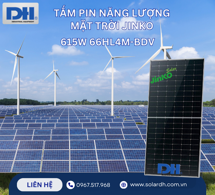Tấm pin năng lượng mặt trời Jinko 615W