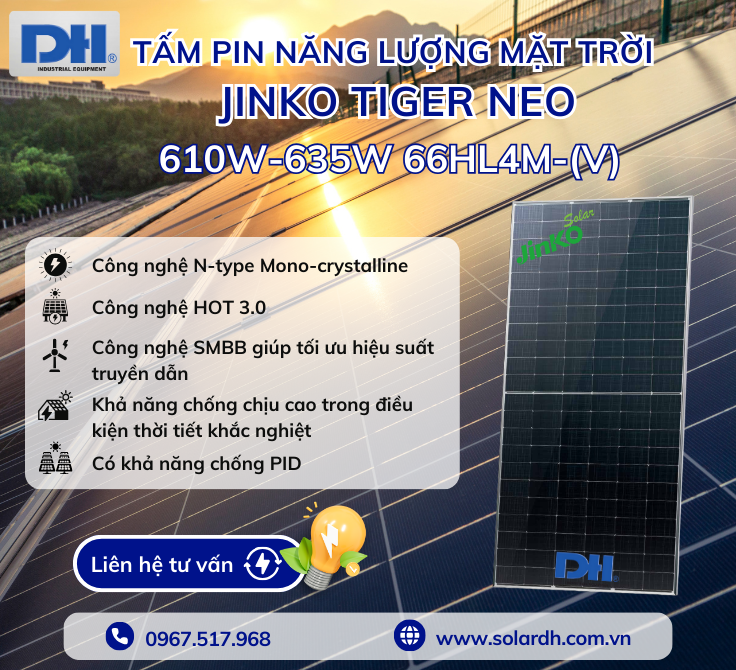 Tính năng nổi bật của tấm Pin Solar Jinko 66HL4M-(V)