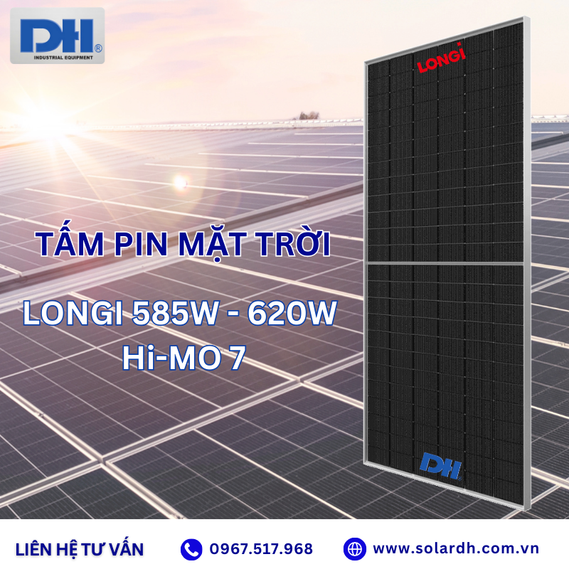 Tấm Pin năng lượng mặt trời LONGI 595W