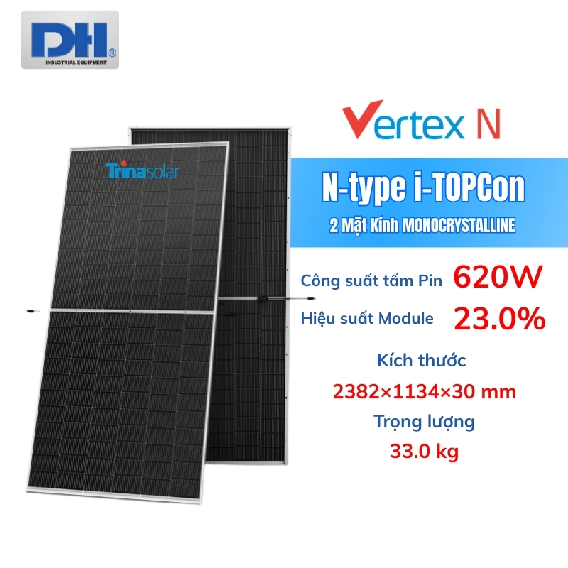 Tấm pin năng lượng mặt trời Trina 620W
