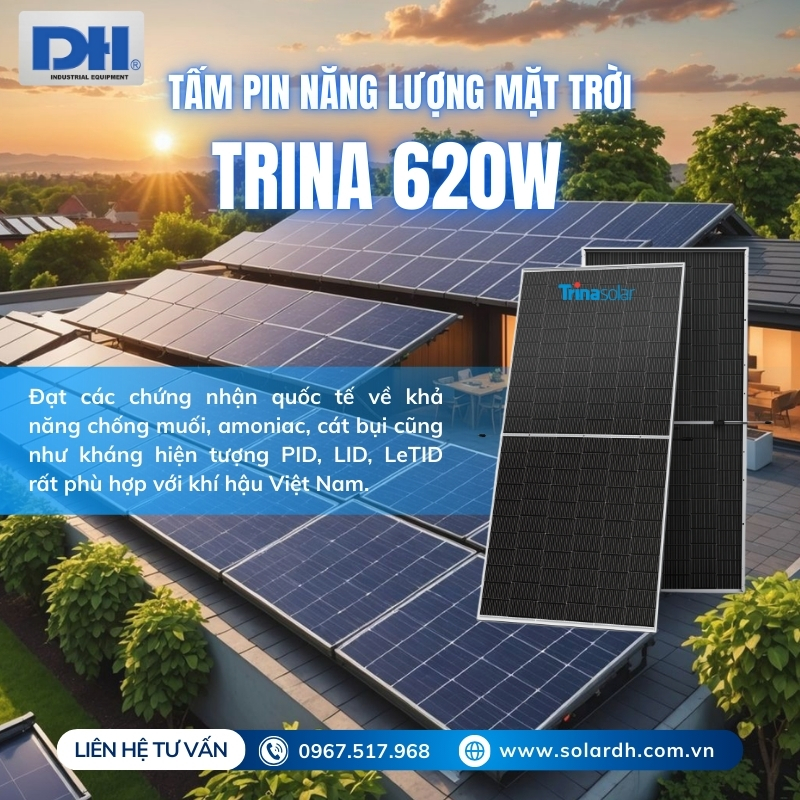 Trina 620W có khả năng chống chịu thời tiết tốt