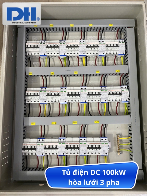 Tủ điện năng lượng mặt trời 100kW hòa lưới DC