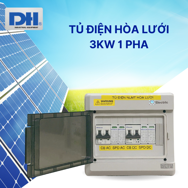 Tủ điện hòa lưới 3kW 1 pha