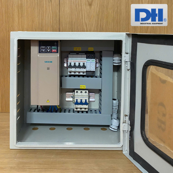 Tủ điện biến tần bơm 5.5kW 3 pha Veichi
