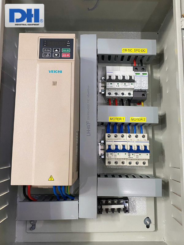 Tủ điện biến tần bơm 11kW 3 pha Veichi